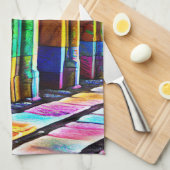 Psychedelic Stones Theedoek (Quarter Fold)