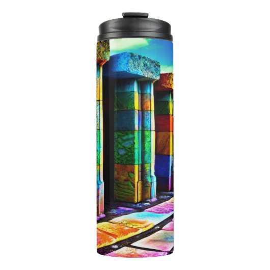 Psychedelic Stones Thermosbeker (Voorkant)