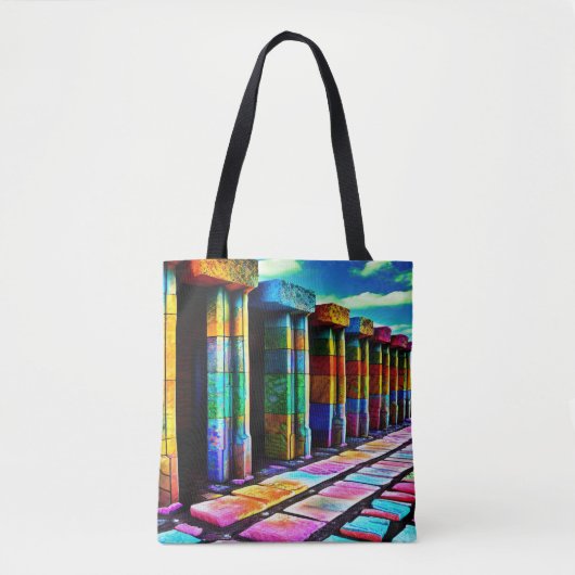 Psychedelic Stones Tote Bag (Voorkant)