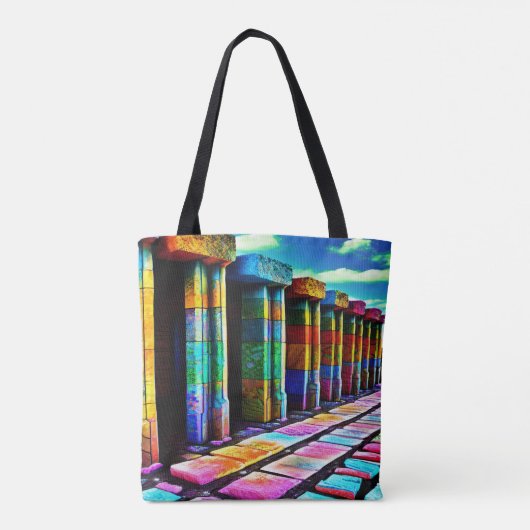 Psychedelic Stones Tote Bag (Achterkant)