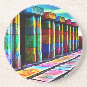 Psychedelic Stones Zandsteen Onderzetter