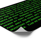 Psychedelic Stream-gedicht Poster (Hoek)