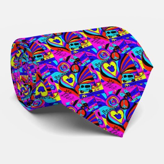 Psychedelic Stropdas (Opgerold)