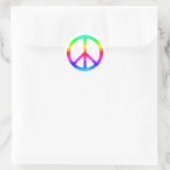 Psychedelic Stropdas-Dye Peace Sign Stickers (wit) (Tas)