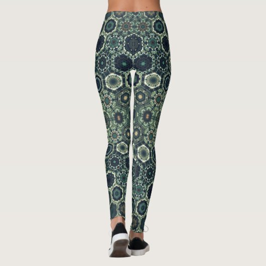 psychedelic style leggings yoga activewear (Achterkant)