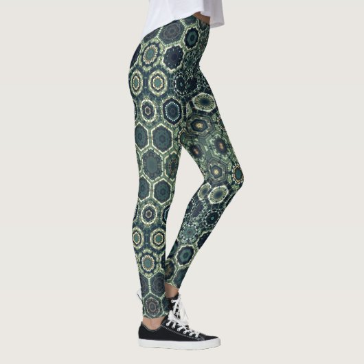psychedelic style leggings yoga activewear (Rechts)
