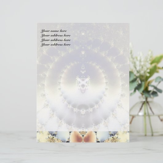 Psychedelic Sun Briefhoofd Ontwerp (Staand voorkant)