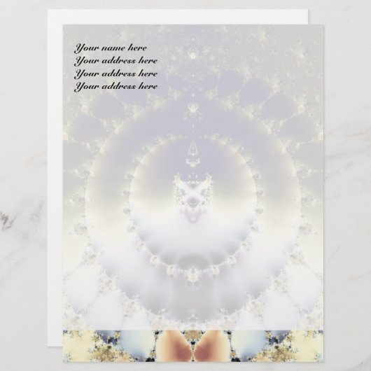 Psychedelic Sun Briefhoofd Ontwerp (Voorkant / Achterkant)