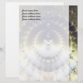 Psychedelic Sun Briefhoofd Ontwerp (Voorkant / Achterkant)