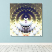 Psychedelic Sun Canvas Afdruk (Insitu (Houten vloer))