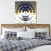 Psychedelic Sun Canvas Afdruk (Insitu (Slaapkamer))