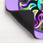 Psychedelic Sun en Moon Mousepad Muismat (Hoek)