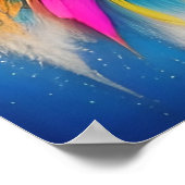 Psychedelic Sun Face Boho Trippy Abstract Poster (Hoek)