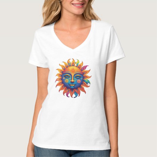 Psychedelic Sun T-shirt (Voorkant)