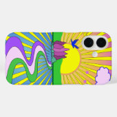 Psychedelic Sunburst Kaleidoscope Summer of Love Case-Mate iPhone Case (Achterkant (horizontaal))
