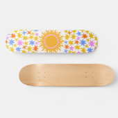 Psychedelic Sunburst Sterren Persoonlijk Skateboard (Horizontaal)