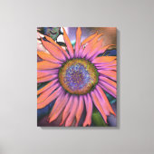 Psychedelic Sunflower Canvas Afdruk (Voorkant)
