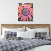 Psychedelic Sunflower Canvas Afdruk (Insitu (Slaapkamer))