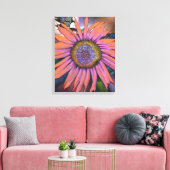 Psychedelic Sunflower Canvas Afdruk (Insitu (Woonkamer))