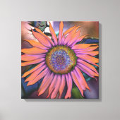 Psychedelic Sunflower Canvas Afdruk (Voorkant)