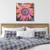 Psychedelic Sunflower Canvas Afdruk (Insitu (Slaapkamer))