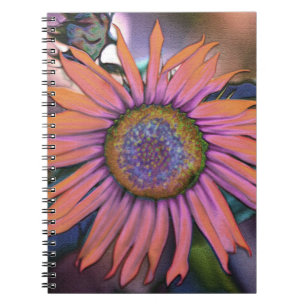 Psychedelic Sunflower Notitieboek
