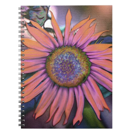 Psychedelic Sunflower Notitieboek (Voorkant)