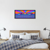 Psychedelic Sunrise Canvas Afdruk (Insitu (Slaapkamer))
