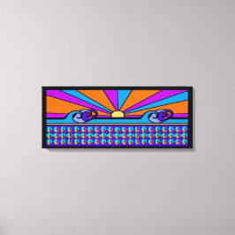 Psychedelic Sunrise Canvas Afdruk