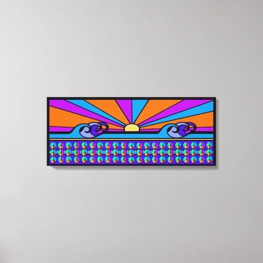 Psychedelic Sunrise Canvas Afdruk (Voorkant)