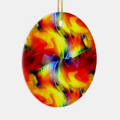 Psychedelic Sunrise Keramisch Ornament (Rechts)