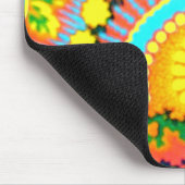 Psychedelic Sunset 60's  Mousepad Muismat (Hoek)