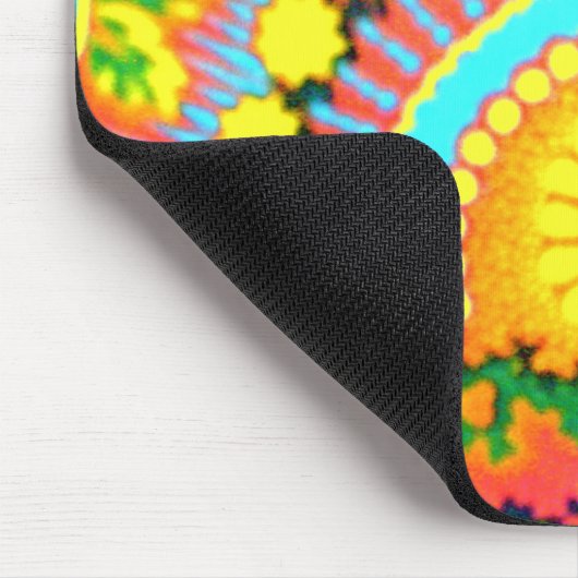 Psychedelic Sunset 60's Mousepad Muismat (Hoek)