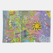 PSYCHEDELIC SUNSET THEEDOEK (Horizontaal)