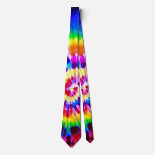Psychedelic Super Nova Tie Dye Stropdas zijde (Voorkant)