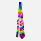 Psychedelic Super Nova Tie Dye Stropdas zijde (Achterkant)