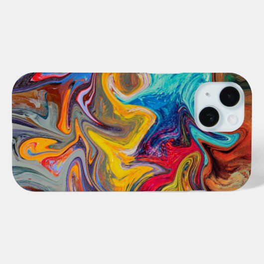 Psychedelic Swirl Abstracte telefoonhoes Case-Mate iPhone Case (Achterkant (horizontaal))