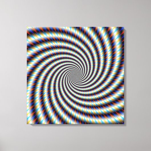 Psychedelic Swirl Canvas Afdruk (Voorkant)
