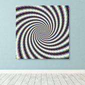 Psychedelic Swirl Canvas Afdruk (Insitu (Houten vloer))