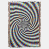 Psychedelic Swirl Deken (Voorkant Verticaal)