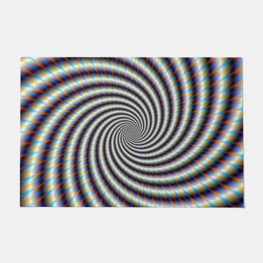 Psychedelic Swirl Deurmat (Voorkant)