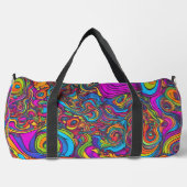 Psychedelic Swirl Duffle Bag Plunjezak (Voorkant)