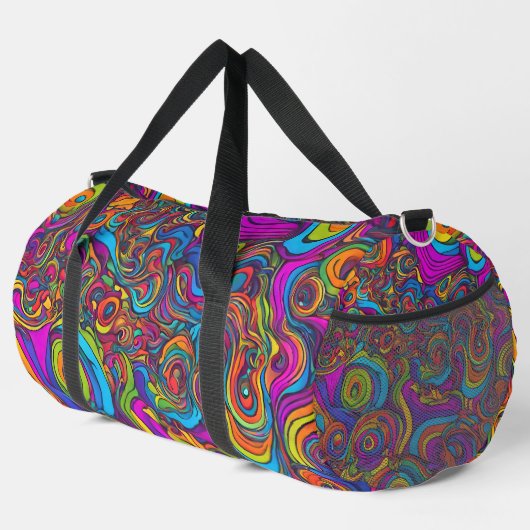 Psychedelic Swirl Duffle Bag Plunjezak (Rechterhoek)