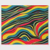 Psychedelic Swirl Gift Wrapping Paper Cadeaupapier (Vlak)