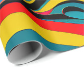 Psychedelic Swirl Gift Wrapping Paper Cadeaupapier (Rol Hoek)