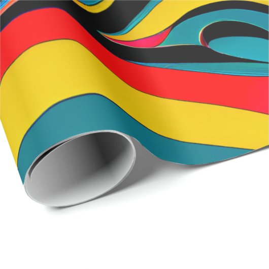 Psychedelic Swirl Gift Wrapping Paper Cadeaupapier (Rol Hoek)