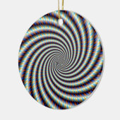Psychedelic Swirl Keramisch Ornament (Links)