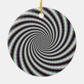 Psychedelic Swirl Keramisch Ornament (Achterkant)