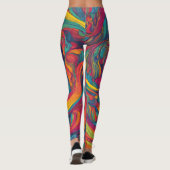 Psychedelic Swirl Leggings (Achterkant)
