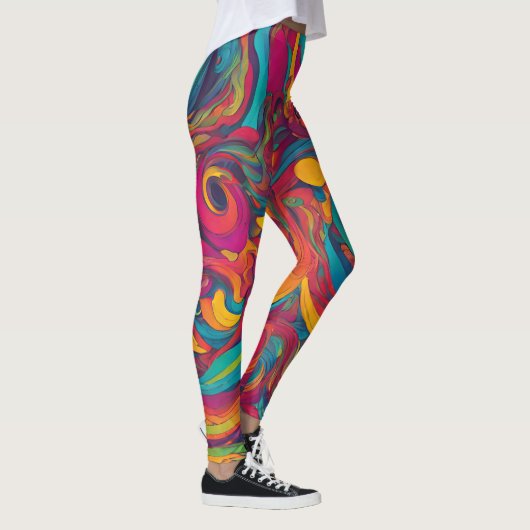 Psychedelic Swirl Leggings (Rechts)